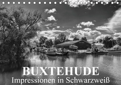 Buxtehude Impressionen in Schwarzweiß (Tischkalender 2021 DIN A5 quer) von Schwarz,  Wolfgang