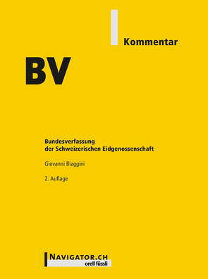 BV Kommentar von Biaggini,  Giovanni