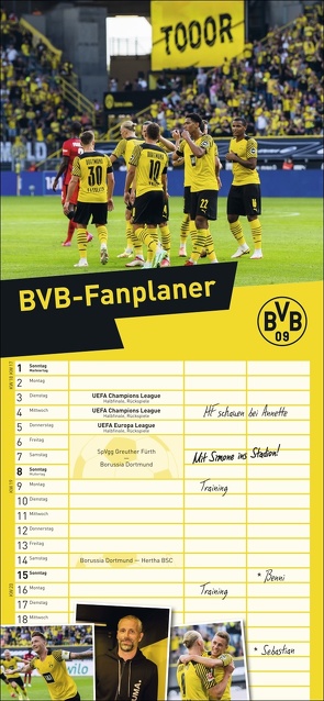 BVB Fanplaner 2023 von Heye