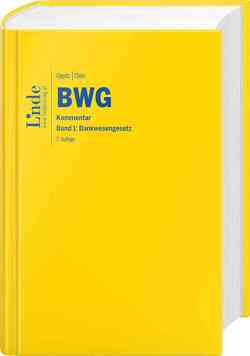 BWG | Bankwesengesetz von Chini,  Leo, Oppitz,  Martin