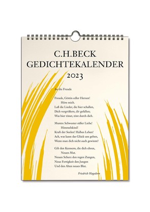 C.H. Beck Gedichtekalender von Campe,  Chris, Petersdorff,  Dirk von