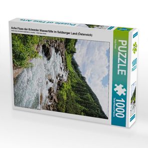 CALVENDO Puzzle Ache Fluss der Krimmler Wasserfälle im Salzburger Land (Österreich) 1000 Teile Lege-Größe 48 x 64 cm Foto-Puzzle Bild von Anja Frost