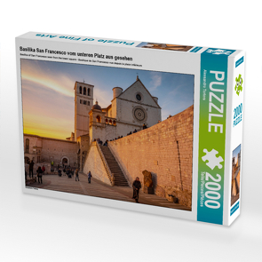 CALVENDO Puzzle Basilika San Francesco vom unteren Platz aus gesehen 2000 Teile Lege-Größe 90 x 67 cm Foto-Puzzle Bild von Alessandro Tortora