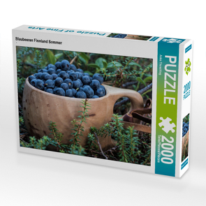 CALVENDO Puzzle Blaubeeren Finnland Sommer 2000 Teile Lege-Größe 90 x 67 cm Foto-Puzzle Bild von Anke Thoschlag