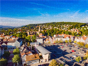 CALVENDO Puzzle Blick über Bad Hersfeld 2000 Teile Lege-Größe 900 x 670 cm Foto-Puzzle Bild von Steffen Sennewald