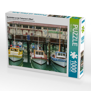 CALVENDO Puzzle Bootshafen an der Fishermen’s Wharf 1000 Teile Lege-Größe 64 x 48 cm Foto-Puzzle Bild von Klaus Rohwer