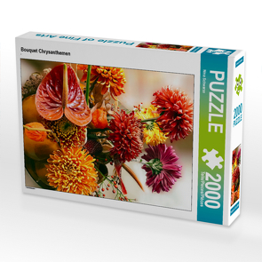 CALVENDO Puzzle Bouquet Chrysanthemen 2000 Teile Lege-Größe 67 x 90 cm Foto-Puzzle Bild von Nina Schwarze