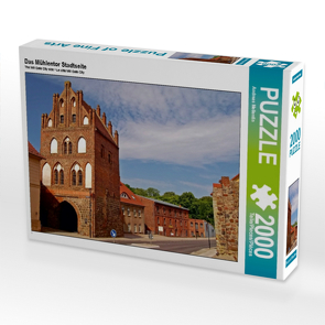 CALVENDO Puzzle Das Mühlentor Stadtseite 2000 Teile Lege-Größe 90 x 67 cm Foto-Puzzle Bild von Andreas Mellentin