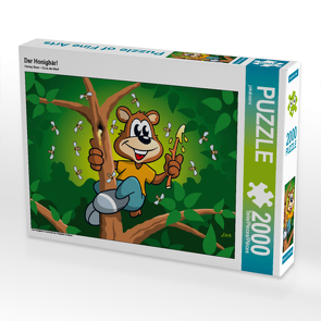 CALVENDO Puzzle Der Honigbär! 2000 Teile Lege-Größe 90 x 67 cm Foto-Puzzle Bild von jokatoons