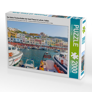 CALVENDO Puzzle Der kleine Fischereihafen der Insel Ponza in Latium, Italien. 2000 Teile Lege-Größe 90 x 67 cm Foto-Puzzle Bild von Alessandro Tortora