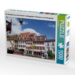 CALVENDO Puzzle Der Marktplatz aus dem Kalender Lieblingsplätze in Weinheim an der Bergstraße 1000 Teile Lege-Größe 64 x 48 cm Foto-Puzzle Bild von Ilona Andersen von Andersen,  Ilona