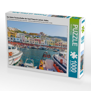 CALVENDO Puzzle Der kleine Fischereihafen der Insel Ponza in Latium, Italien. 1000 Teile Lege-Größe 64 x 48 cm Foto-Puzzle Bild von Alessandro Tortora