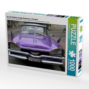 CALVENDO Puzzle Der US-Oldtimer Dodge Kingsway in Havanna 1000 Teile Lege-Größe 64 x 48 cm Foto-Puzzle Bild von Henning von Löwis of Menar