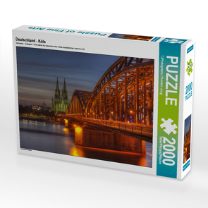 CALVENDO Puzzle Deutschland – Köln 2000 Teile Lege-Größe 90 x 67 cm Foto-Puzzle Bild von TJPhotography (Thorsten Jung)