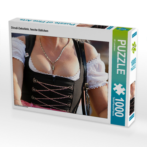 CALVENDO Puzzle Dirndl-Dekolleté, fesche Bällchen 1000 Teile Lege-Größe 64 x 48 cm Foto-Puzzle Bild von Uli Landsherr