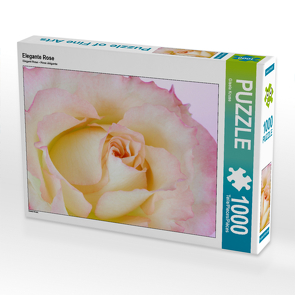 CALVENDO Puzzle Elegante Rose 1000 Teile Lege-Größe 64 x 48 cm Foto-Puzzle Bild von Gisela Kruse