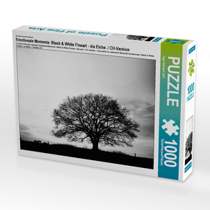 CALVENDO Puzzle Emotionale Momente: Black & White Fineart – die Eiche. / CH-Version 1000 Teile Lege-Größe 64 x 48 cm Foto-Puzzle Bild von Ingo Gerlach GDT