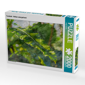 CALVENDO Puzzle Farnblatt – Wellen naturgeformt 2000 Teile Lege-Größe 90 x 67 cm Foto-Puzzle Bild von Antje Trenka