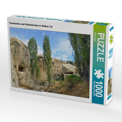 CALVENDO Puzzle Feenkamine und Höhlenkirchen im Balkan-Tal 1000 Teile Lege-Größe 64 x 48 cm Foto-Puzzle Bild von Ulrich Senff