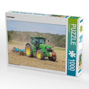 CALVENDO Puzzle Feld pfügen 1000 Teile Lege-Größe 64 x 48 cm Foto-Puzzle Bild von SchnelleWelten