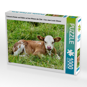 CALVENDO Puzzle Fotoserie Rinder und Kälber auf den Wiesen der Eifel – Foto Jean-Louis Glineur 1000 Teile Lege-Größe 64 x 48 cm Foto-Puzzle Bild von Jean-Louis Glineur