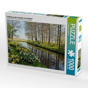 CALVENDO Puzzle Frühling an den Grachten von Holland 1000 Teile Lege-Größe 64 x 48 cm Foto-Puzzle Bild von Konstanze Junghanns