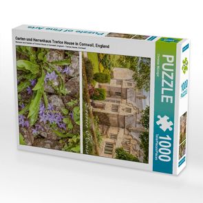 CALVENDO Puzzle Garten und Herrenhaus Trerice House in Cornwall, England 1000 Teile Lege-Größe 48 x 64 cm Foto-Puzzle Bild von Christian Müringer