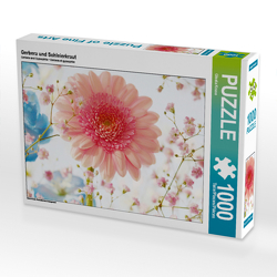 CALVENDO Puzzle Gerbera und Schleierkraut 1000 Teile Lege-Größe 64 x 48 cm Foto-Puzzle Bild von Gisela Kruse