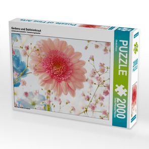 CALVENDO Puzzle Gerbera und Schleierkraut 2000 Teile Lege-Größe 90 x 67 cm Foto-Puzzle Bild von Gisela Kruse