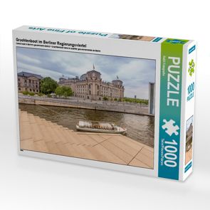 CALVENDO Puzzle Grachtenboot im Berliner Regierungsviertel 1000 Teile Lege-Größe 64 x 48 cm Foto-Puzzle Bild von ReDi Fotografie von Fotografie,  ReDi