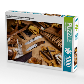 CALVENDO Puzzle Handgefertigte Jagdmesser – Arrangement 1000 Teile Lege-Größe 64 x 48 cm Foto-Puzzle Bild von Georg Hergenhan