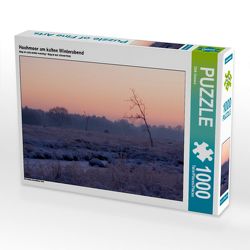 CALVENDO Puzzle Hochmoor am kalten Winterabend 1000 Teile Lege-Größe 64 x 48 cm Foto-Puzzle Bild von Dirk Grasse