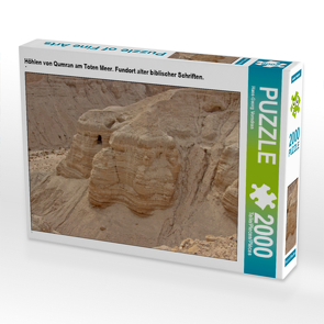 CALVENDO Puzzle Höhlen von Qumran am Toten Meer. Fundort alter biblischer Schriften. 2000 Teile Lege-Größe 90 x 67 cm Foto-Puzzle Bild von Hans-Georg Vorndran