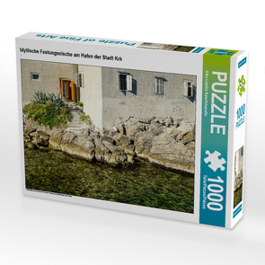 CALVENDO Puzzle Idyllische Festungsnische am Hafen der Stadt Krk 1000 Teile Lege-Größe 64 x 48 cm Foto-Puzzle Bild von Silke Liedtke Reisefotografie