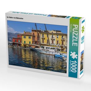 CALVENDO Puzzle Im Hafen von Malcesine 1000 Teile Lege-Größe 64 x 48 cm Foto-Puzzle Bild von Reinhard Sock