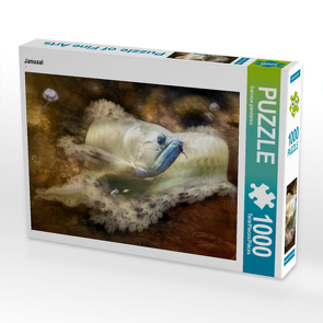 CALVENDO Puzzle Januaal 1000 Teile Lege-Größe 64 x 48 cm Foto-Puzzle Bild von Garrulus glandarius