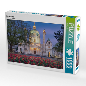 CALVENDO Puzzle Karlskirche 1000 Teile Lege-Größe 64 x 48 cm Foto-Puzzle Bild von Karl Heindl