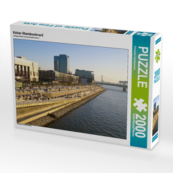 CALVENDO Puzzle Kölner Rheinboulevard 2000 Teile Lege-Größe 90 x 67 cm Foto-Puzzle Bild von Elisabeth Schittenhelm