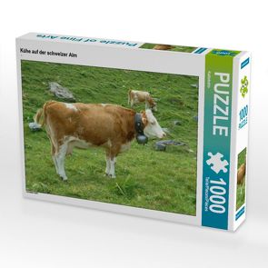 CALVENDO Puzzle Kühe auf der schweizer Alm 1000 Teile Lege-Größe 64 x 48 cm Foto-Puzzle Bild von Kattobello