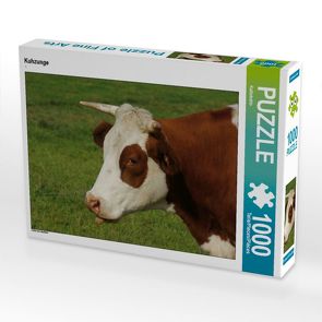 CALVENDO Puzzle Kuhzunge 1000 Teile Lege-Größe 64 x 48 cm Foto-Puzzle Bild von Kattobello