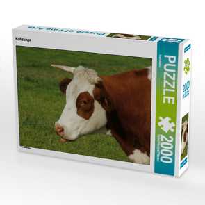 CALVENDO Puzzle Kuhzunge 2000 Teile Lege-Größe 90 x 67 cm Foto-Puzzle Bild von Kattobello