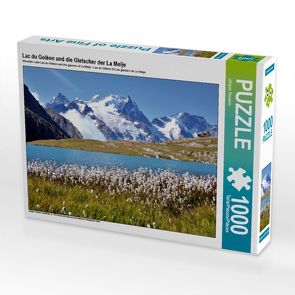 CALVENDO Puzzle Lac du Goléon und die Gletscher der La Meije 1000 Teile Lege-Größe 64 x 48 cm Foto-Puzzle Bild von Jürgen Feuerer