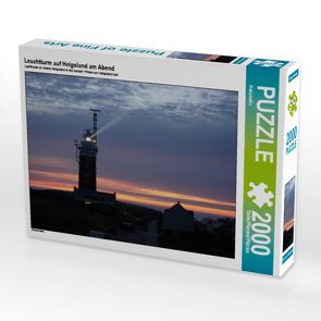 CALVENDO Puzzle Leuchtturm auf Helgoland am Abend 2000 Teile Lege-Größe 90 x 67 cm Foto-Puzzle Bild von Kattobello