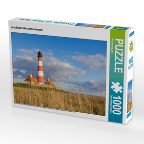 CALVENDO Puzzle Leuchturm Westerheversand 1000 Teile Lege-Größe 64 x 48 cm Foto-Puzzle Bild von Michael Bogumil