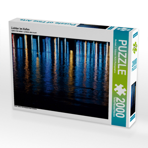 CALVENDO Puzzle Lichter im Hafen 2000 Teile Lege-Größe 90 x 67 cm Foto-Puzzle Bild von Norbert J. Sülzner / NJS-Photographie