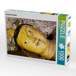 CALVENDO Puzzle Liegernder Buddha 1000 Teile Lege-Größe 64 x 48 cm Foto-Puzzle Bild von Victoria Knobloch