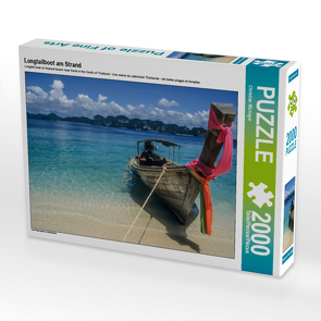 CALVENDO Puzzle Longtailboot am Strand 2000 Teile Lege-Größe 90 x 67 cm Foto-Puzzle Bild von Christian Müringer