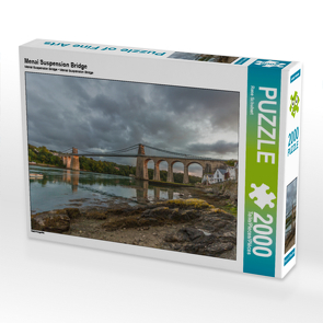 CALVENDO Puzzle Menai Suspension Bridge 2000 Teile Lege-Größe 90 x 67 cm Foto-Puzzle Bild von Rene Schubert