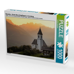 CALVENDO Puzzle Montafon – Kirche Maria Empfängnis in Innerberg 1000 Teile Lege-Größe 64 x 48 cm Foto-Puzzle Bild von Andreas Riedmiller