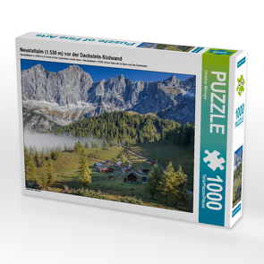 CALVENDO Puzzle Neustattalm (1.530 m) vor der Dachstein-Südwand 1000 Teile Lege-Größe 64 x 48 cm Foto-Puzzle Bild von Christian Müringer